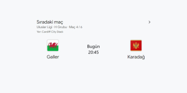 karadağ galler maçı