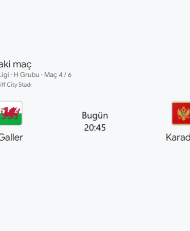 karadağ galler maçı