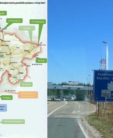 karadağ sınır kapıları
