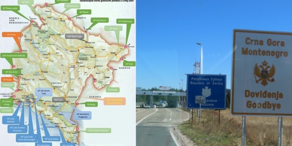karadağ sınır kapıları