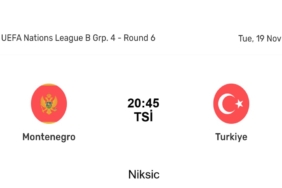 karadağ türkiye maçı