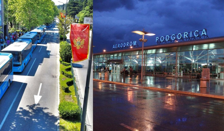 Podgorica-havaalanı-otobüs