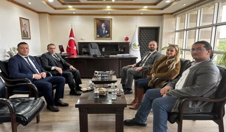 KARADAĞ BOŞNAK DEMOKRATİK HAREKETİ GENEL BAŞKANI SEAD ŞAHMAN KAYMAKAM İLYAS MEMİŞ’İ ZİYARET ETTİ