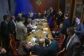 karadağ meclisinde olay