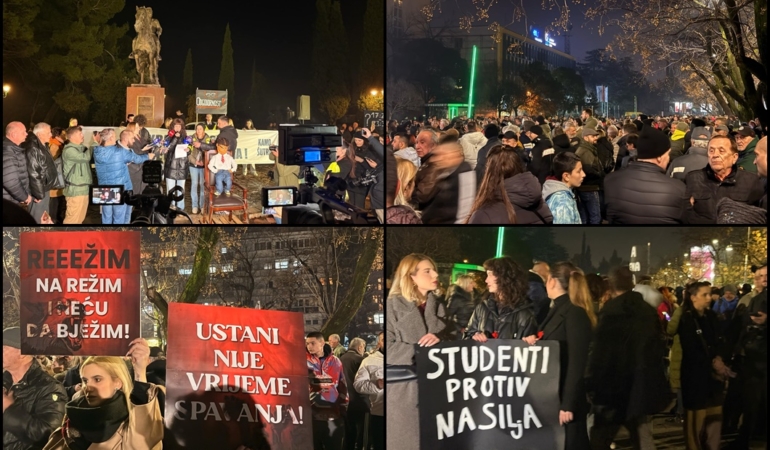 karadağ protesto