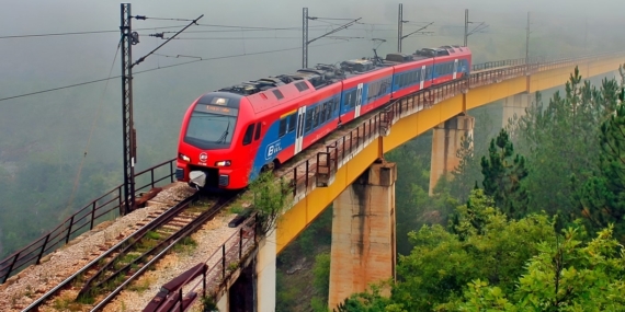 karadağ sırbistan treni
