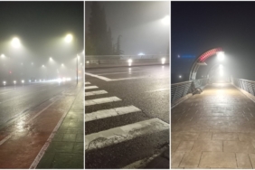 podgorica yoğun sis