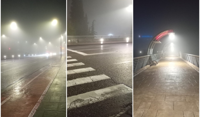 podgorica yoğun sis