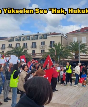 tivat Türkiye destek yürüyüşü