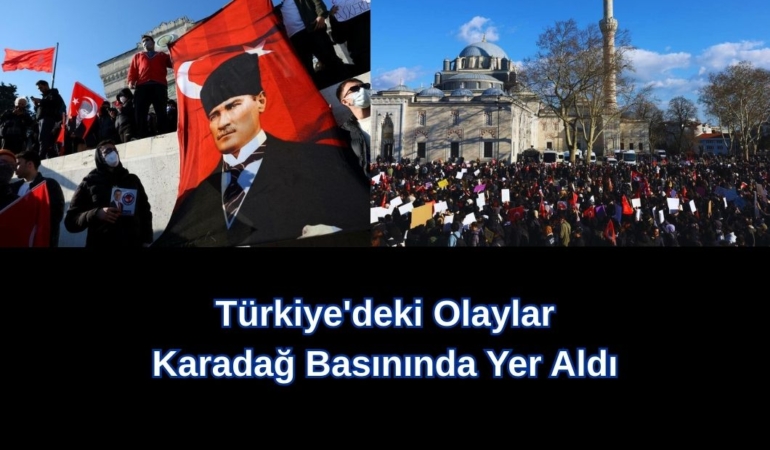 türkiye protestoları karadağ