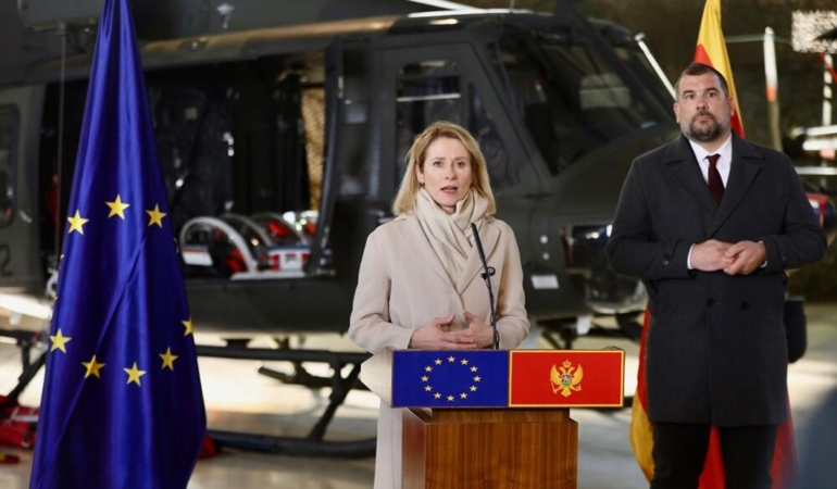 avrupa birliği - karadağ askeri destek