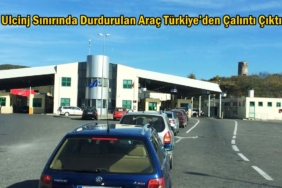 ulcinj sınırında çalıntı türk aracı