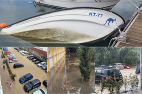 bar şehrinde sel felaketi