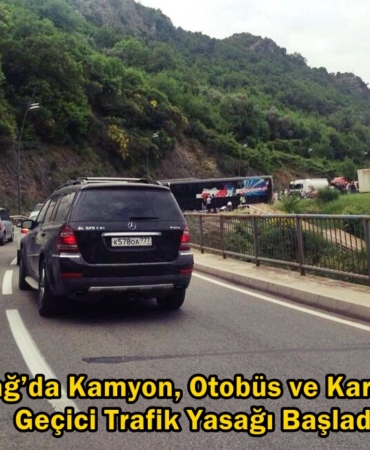 karadağ trafik yasakları