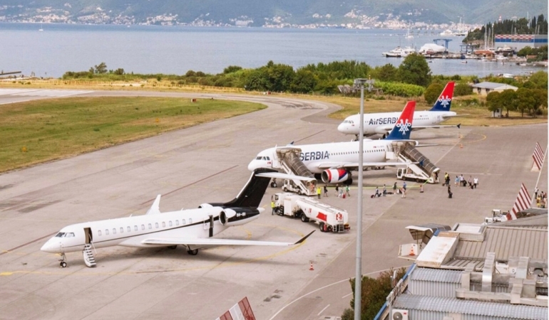 tivat havalimanı bomba ihbarı