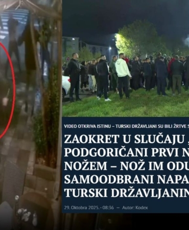 montenegro türk kavgası