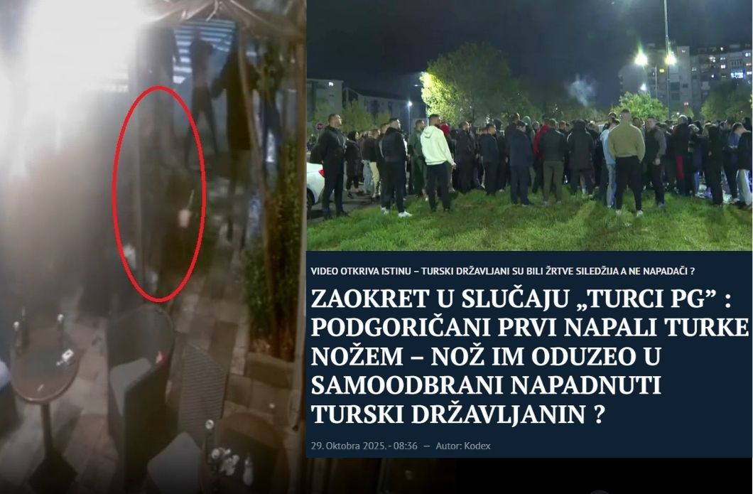 montenegro türk kavgası